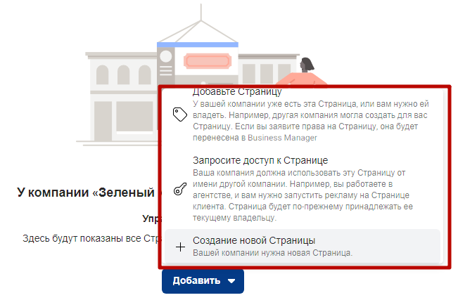 Facebook Business Manager – варианты добавления страницы Facebook Business Manager – варианты добавления страницы