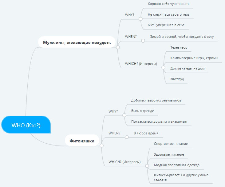 Интеллект-карты – пример сегментации с помощью интеллект-карты