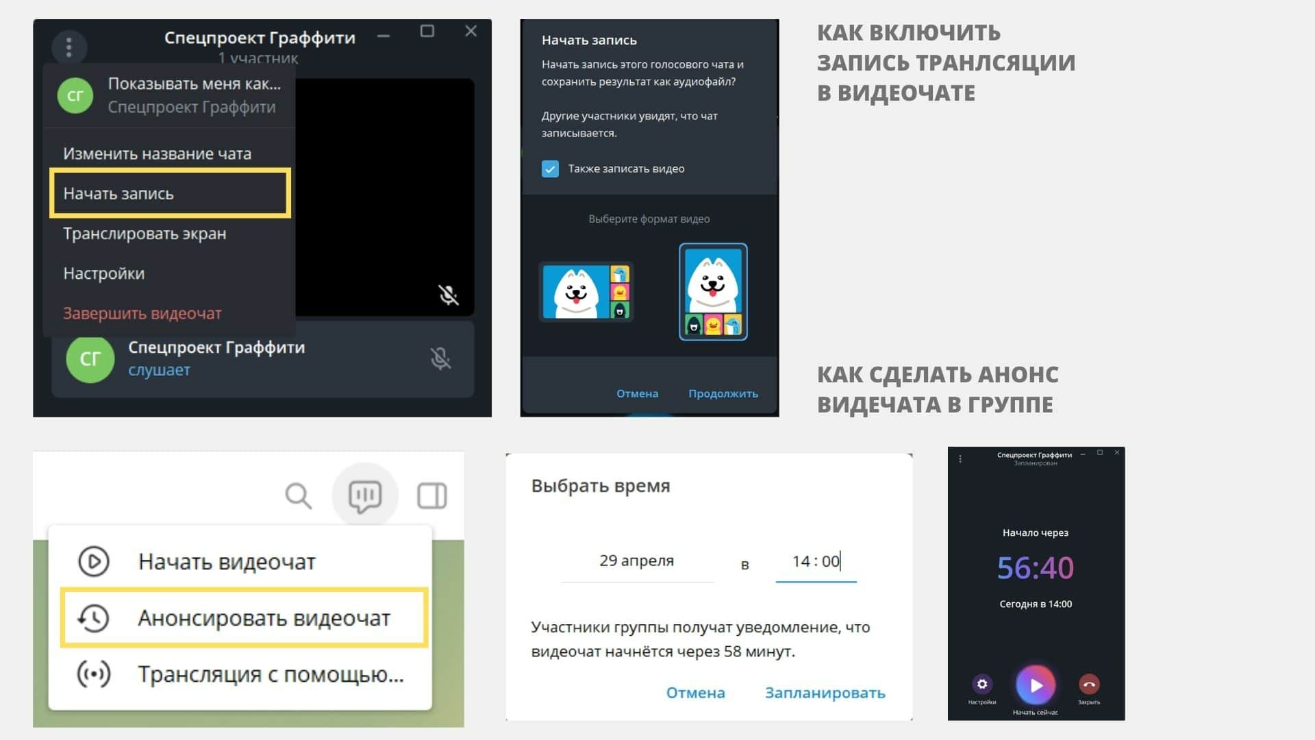 Как сделать видеочат в группе телеграмм фото 13
