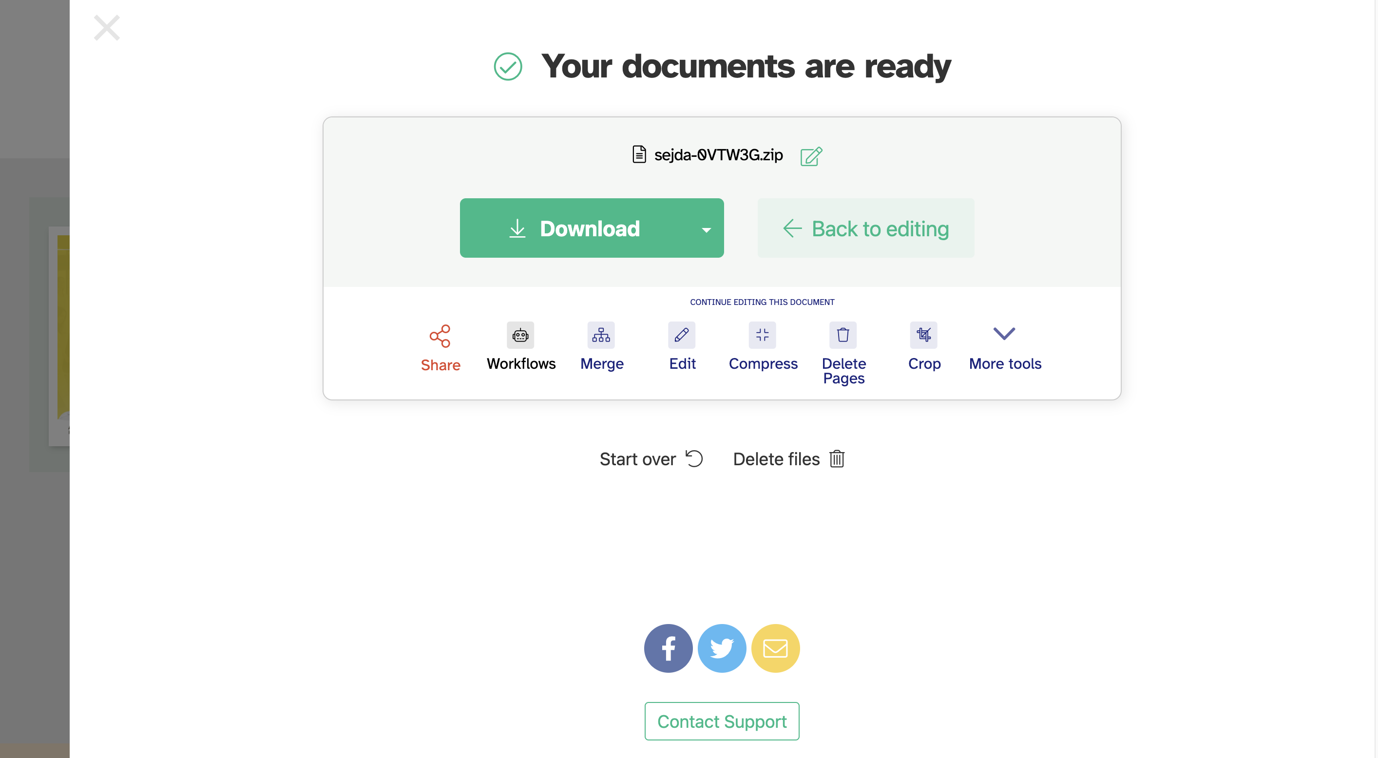 разделить пдф на разные страницы