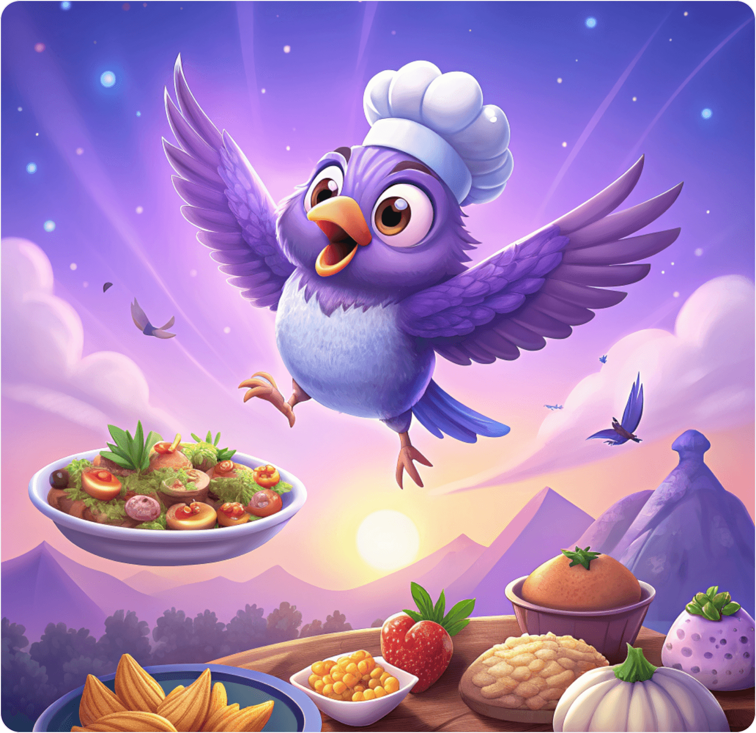 Иллюстрация для АШАН от Midjourney