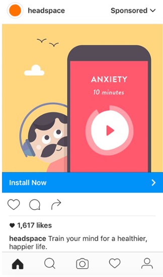 Как настроить рекламу в Instagram – реклама приложения для снятия стресса Как настроить рекламу в Instagram – реклама приложения для снятия стресса