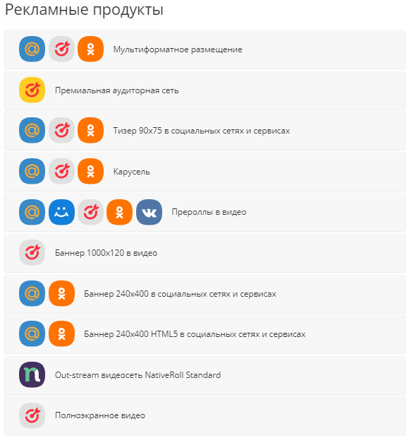 Реклама в My Target — выбор рекламного продукта для сайта Реклама в My Target — выбор рекламного продукта для сайта