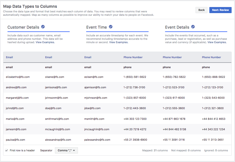 Офлайн-конверсии — сопоставление данных в Facebook Офлайн-конверсии — сопоставление данных в Facebook