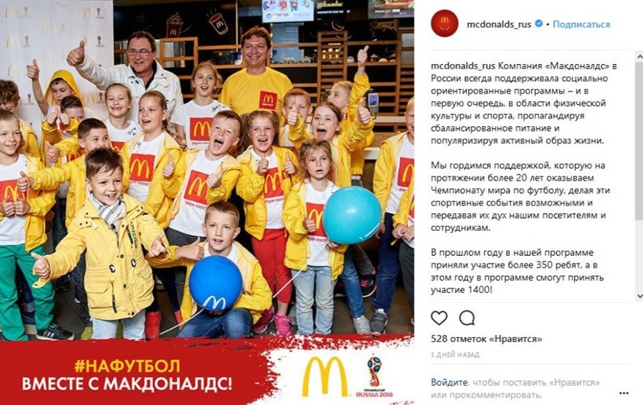 Ситуативный маркетинг – кейс Mc Donald's и Чемпионат мира по футболу