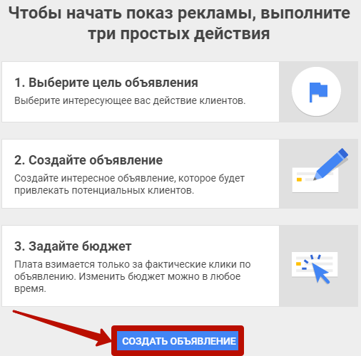 Реклама в Google Картах – кнопка создания объявления в AdWords Express Реклама в Google Картах – кнопка создания объявления в AdWords Express